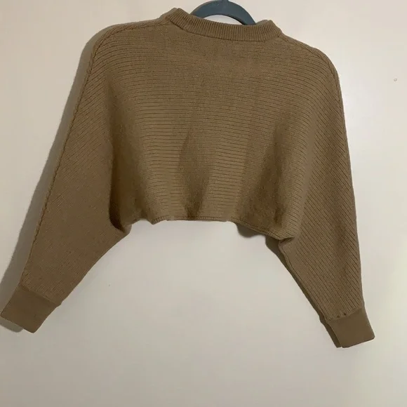 Aritzia Wilfred Lolan wool Sweater Tan Size XS - Picture 9 of 10